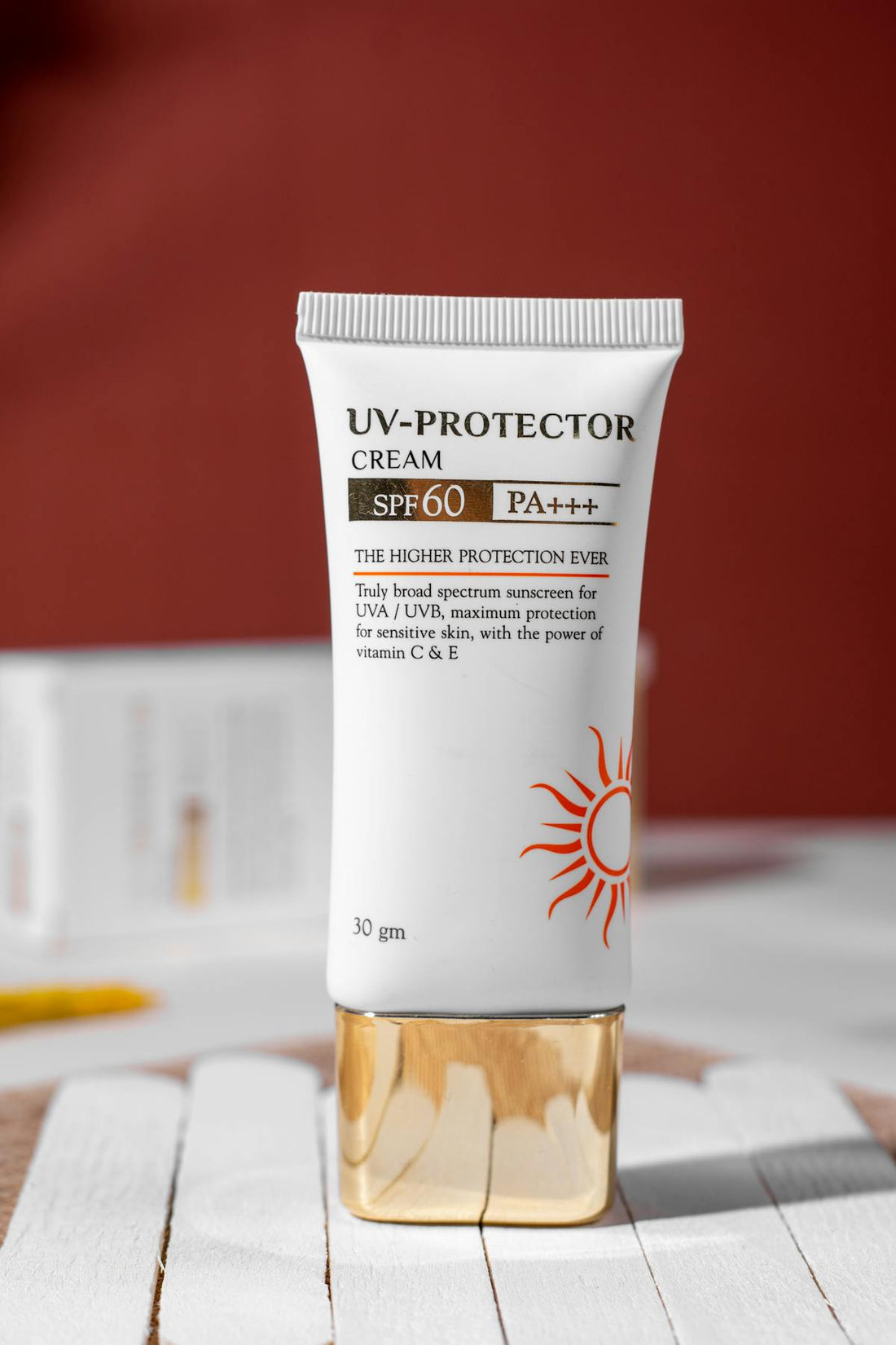 High protection sunscreen bottle for comparing Korean and European SPF facial sun protection products