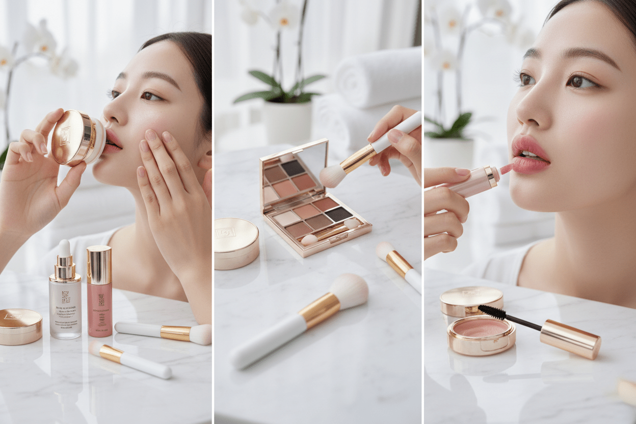 Rutina de Maquillaje Profesional Coreano: Paso a Paso 2025