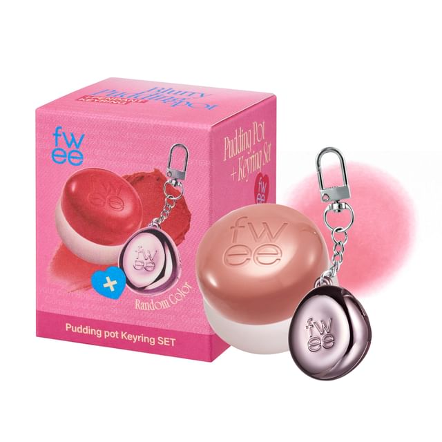 FWEE - Set de Labial y Rubor Multiusos con Llavero Pudding Pot Keyring Set - True - Yeppo