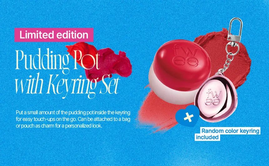 FWEE - Set de Labial y Rubor Multiusos con Llavero Pudding Pot Keyring Set - True - Yeppo