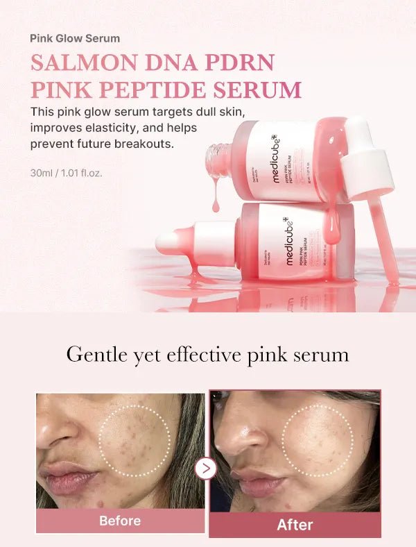 MEDICUBE - Ampolla Facial Antiedad PDRN Pink Peptide Serum - True - Yeppo