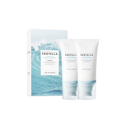 Pack de 2 SKIN1004 - Protector Solar Madagascar Centella Hyalu - Cica Water - Fit Sun Serum - True - Yeppo