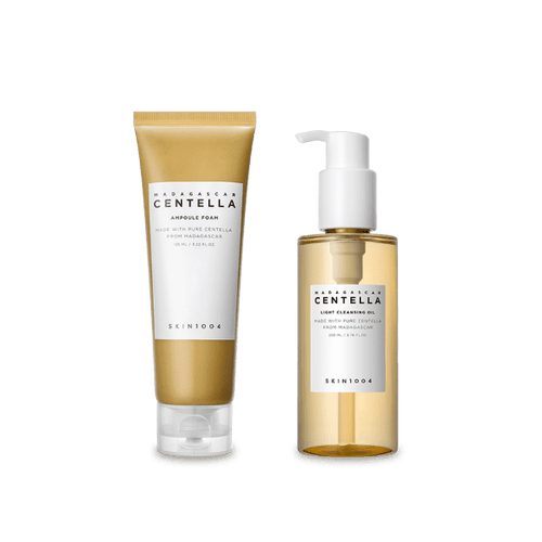 Pack Oferta Centella Madagascar SKIN1004 - Aceite Limpiador + Espuma Ampoule Foam + Protector Solar - True - Yeppo