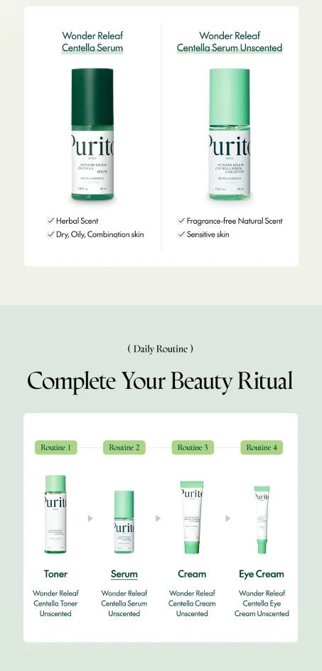 Purito SEOUL - Sérum Wonder Releaf Centella Serum Unscented - 60 ml - True - Yeppo