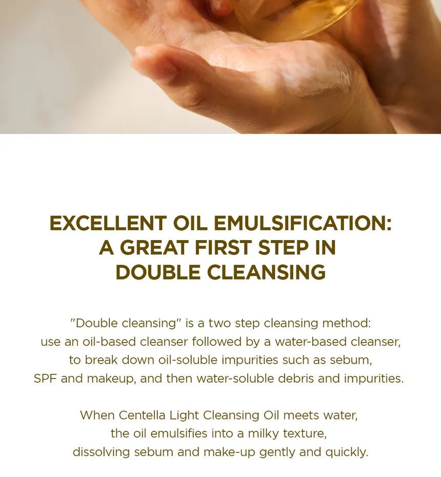 SKIN1004 - Aceite Limpiador Madagascar Centella Light Cleansing Oil - True - Yeppo